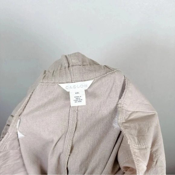 Caslon Womens Size XXlarge Pull On Linen Blend Beige Trouser - Picture 9 of 14